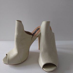 Stiletto Heels Peep Toe Animal Print Bootie Heel